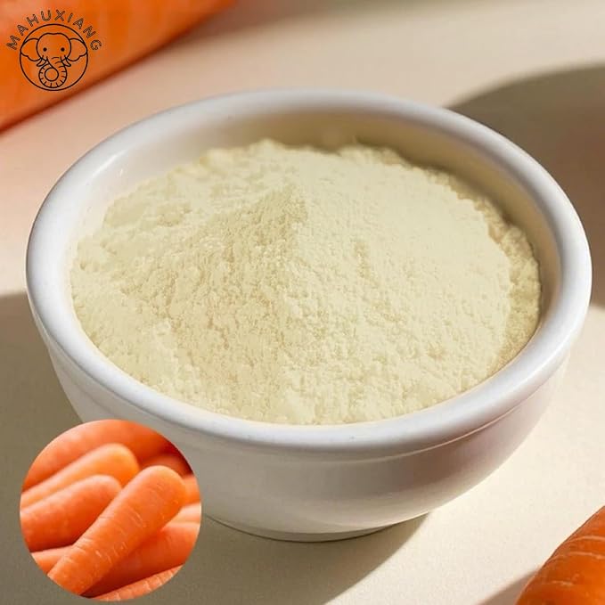 MAHUXIANG Organic Carrot Powder (8.8 oz / 250 g) — Single-Ingredient Carrot Powder for Baking, Cooking & Beverages, No Added Ingredients, Gluten-Free