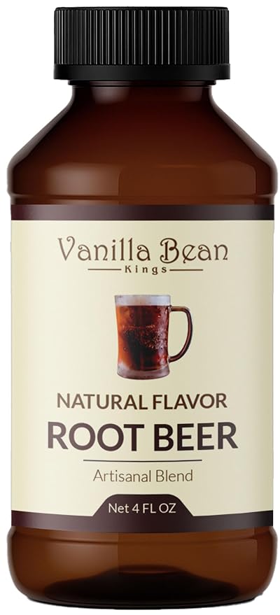 Natural Root Beer Extract for Baking and Flavoring - 4 OZ - Premium Quality Natural Flavors for Baked Goods, Desserts, & Cooking
