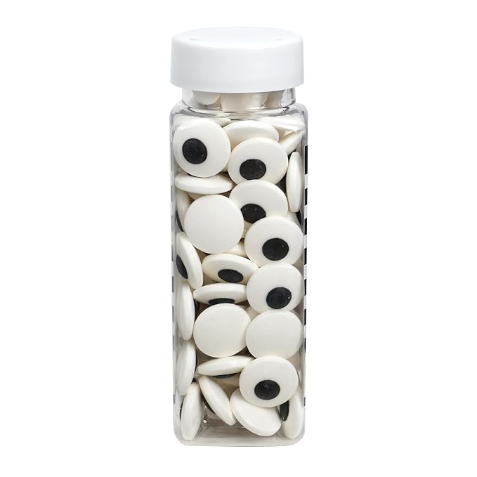 Large Eye Sprinkles 4.4 oz, Candy Eyes, Candy Eyeball Sprinkles For Cake Decorating, Baking, Ice Cream & More, The Hampton Candy Company