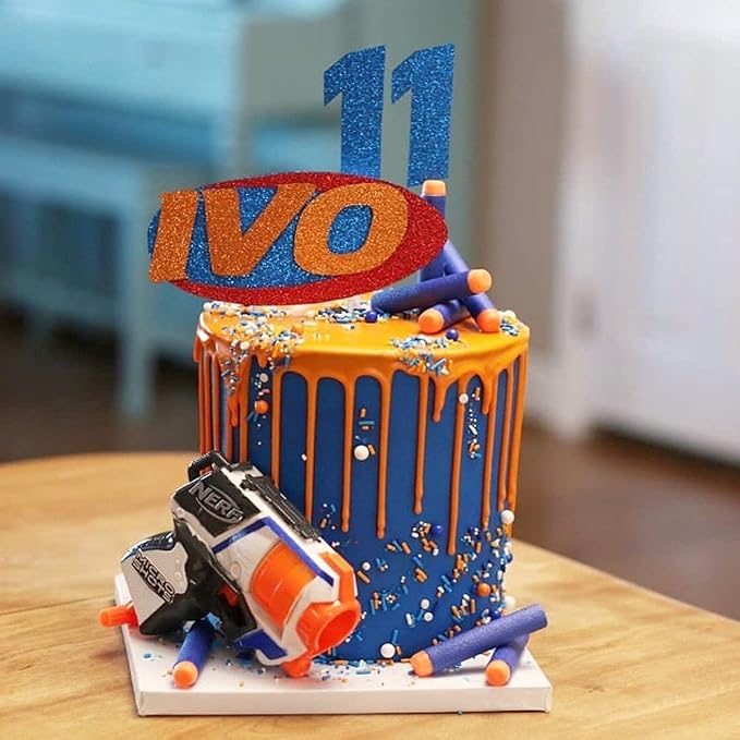 Blue and Orange Sprinkles for Cake Decorating, Orange Sprinkles for Cupcakes, Edible Cake Decorations for Cakes, Ice Cream and Desserts Toppings, Football Sprinkle Edible, Baseball Sprinkle