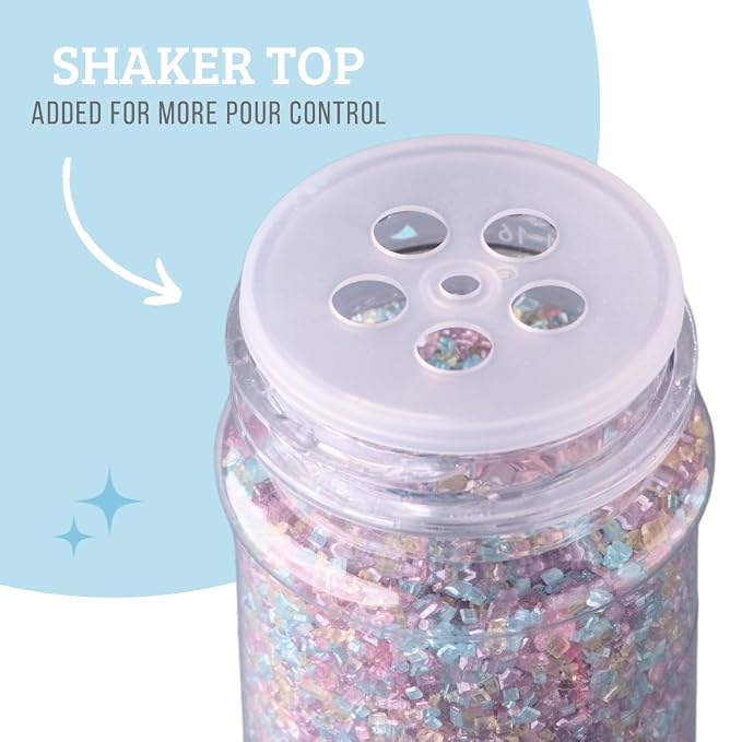Sweets Indeed Pastel Sugar, Edible Sprinkle Sugar Mix, Perfect for Cake Decorations, Baking, Ice Cream, Cookies, Cupcake Topper, 4 ounces