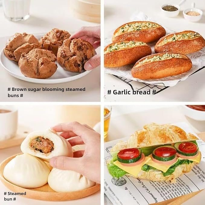 High activity yeast powder, golden active dry yeast bread cake baking Mantou bun fermentation powder, 0.88oz (5g * 5 bags) 高活性酵母粉0.88oz（5g*5袋）