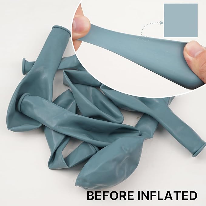 PartyWoo Dusty Blue Balloons 140pcs Different Sizes of 18 12 10 5 Inch Light Blue Aqua Boho Balloon Arch Kit Garland for Graduation Baby Shower Gender Reveal Birthday Party Decorations Blue-F28