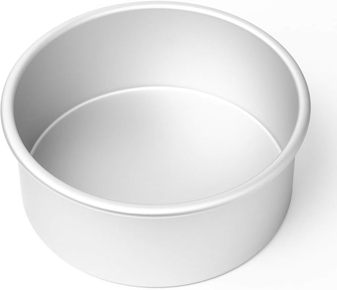 Last Confection 7" x 3" Round Cake Pan, Anodized Aluminum Cake Pan Baking Tin Mold, Professional Bakeware