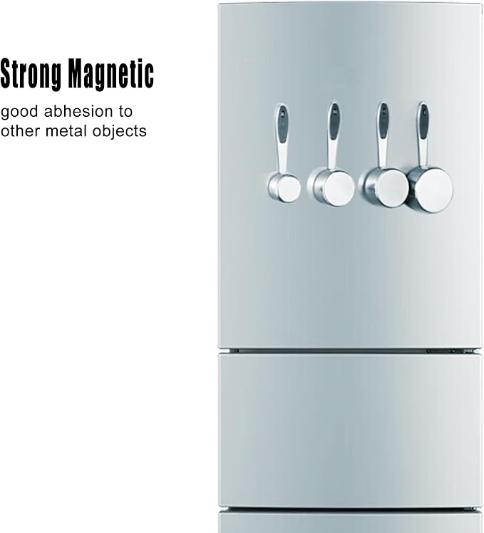 DOTINGHUX 1/4 Cup Magnetic Grips Stainless Steel Measuring Cup -1PCS