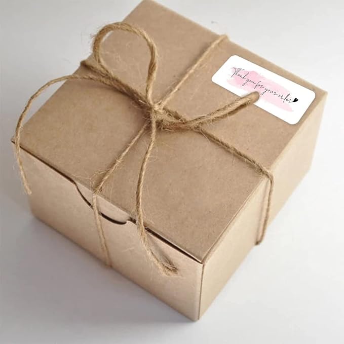 1inch x 3inch Thank You for Your Order Stickers, Pink Decorative Sealing Stickers for Delivery, Decoration, Gifts, Packaging, 120 Labels Per Roll, 1 roll