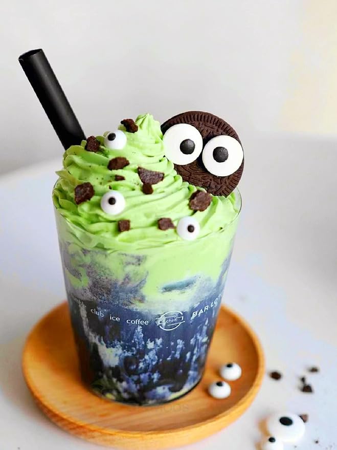 SE Si&Moos Big Candy Eyes for Decorating Large Edible Eyes Jumbo Edible Eyeballs Googly Candy Eyes for Cakes, Cupcakes, Cookies, Party Birthday Halloween Christmas Supplies 3 OZ with Tweezers