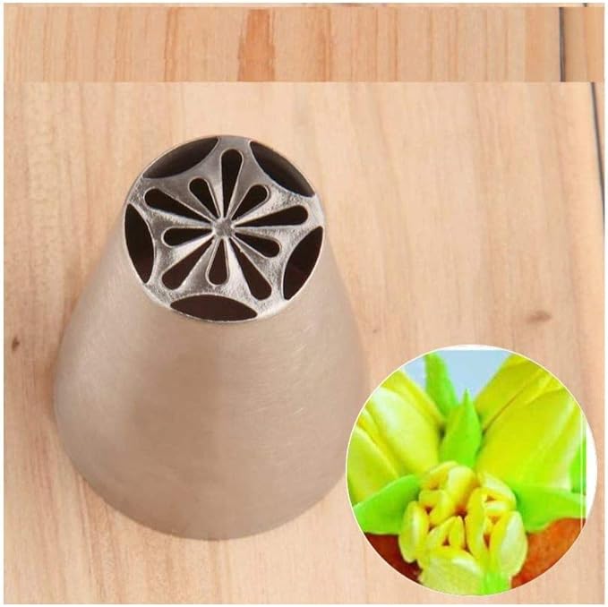 Russian Nozzle Piping Tip Stainless Steel by Chef Collection (1, O14)