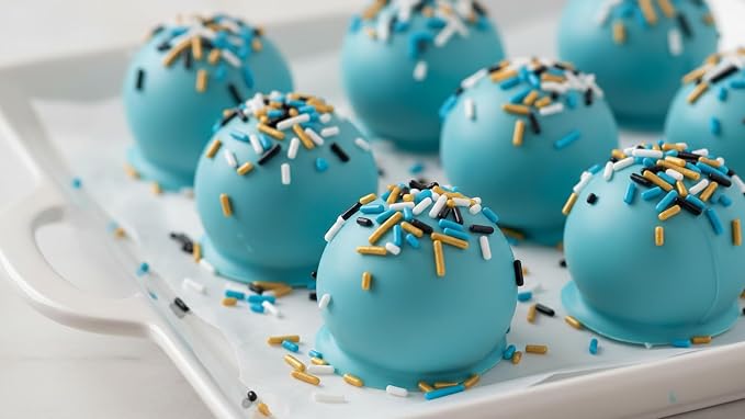 NCS Jacksonville Game Day Teal, Gold, Black & White Jimmies Edible Sprinkles – Cupcake, Cake & Cookie Decorations, 7 oz