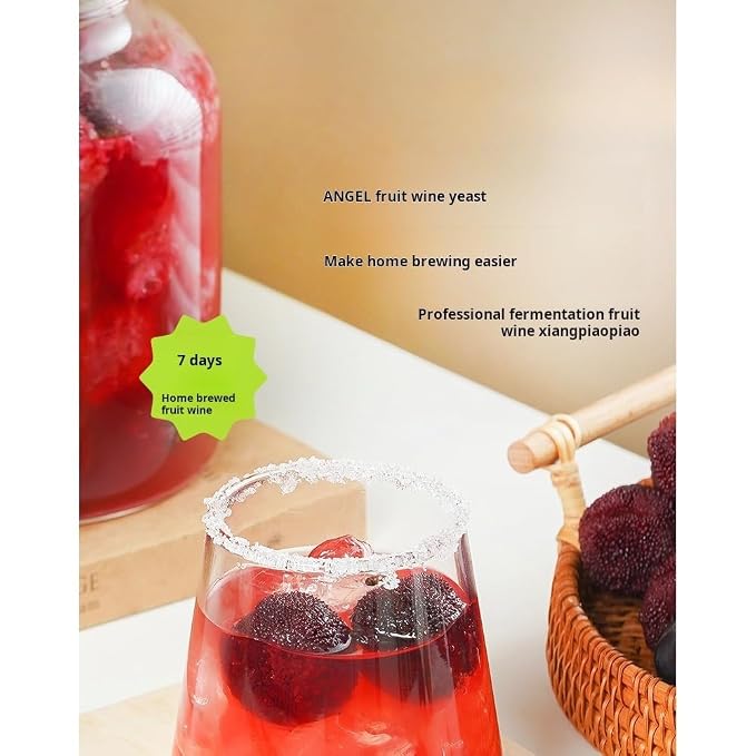 Wine Yeast for Fruit Wine,Make Fruit Wine at Home (3g/10 bags) 1.05oz 果酒酵母（3g/10袋）1.05oz
