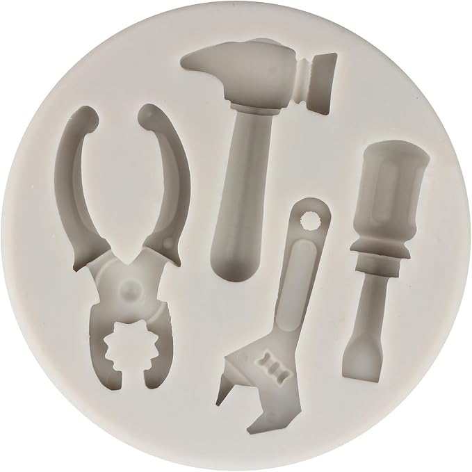 Hand Tools Silicone Mold Construction Tools Chocolate Fondant Molds Combination Wrench Molds For Cake Decorating Cupcake Topper Polymer Clay Candy Chocolate Gum Paste