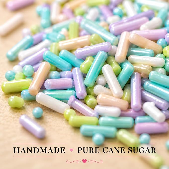 Confect Rainbow Sprinkles I Custom Blend Jimmes I Multicolor Decorative Toppings for Baking I Cake and Cupcake Decorations | Vegan, Gluten-Free, Nut-Free, Palm Oil-Free -4.2Oz (Fiesta Fun)