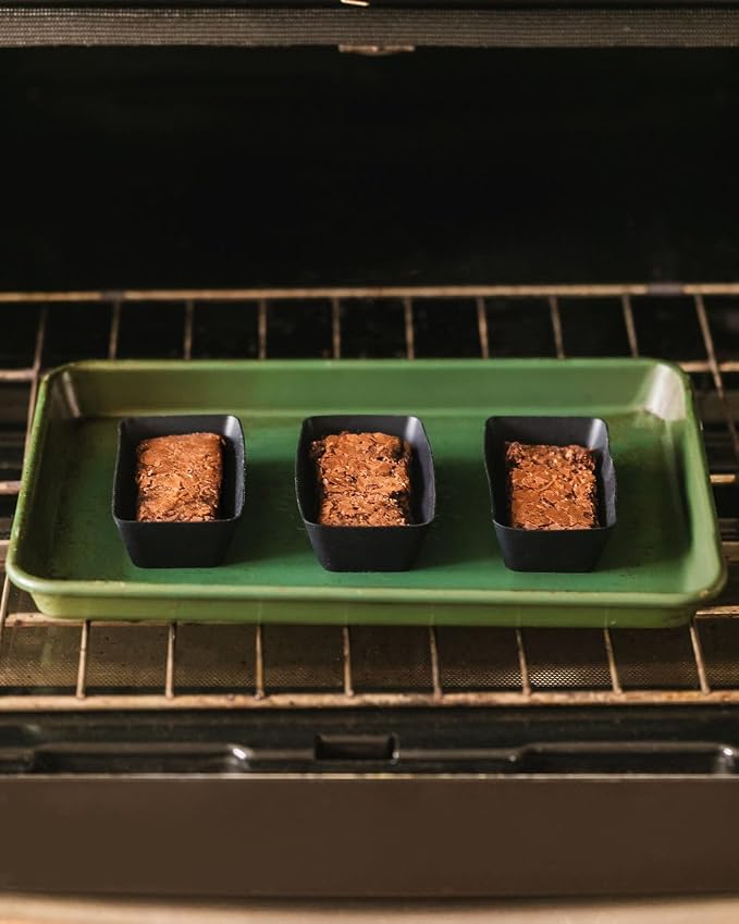 The Silicone Kitchen Silicone Individual Mini Loaf Pans - Reusable, Non-Toxic, BPA Free, Dishwasher Safe, Bento Box Accessories (12 Pack, Black)
