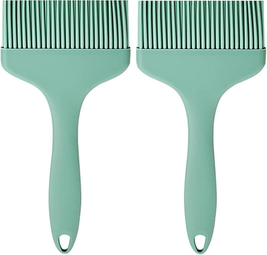 Basting Brush Silicone Pastry Baking Brushes Large Grill BBQ Sauce Marinade Meat Glazing Oil Brush Heat Resistant, Kitchen Cooking Baste Pastries Cakes Desserts, Dishwasher Safe 2Pack (2)