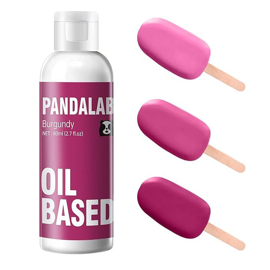 Burgundy Oil Based Food Coloring for Chocolate, Candy Melts, Donuts, Strawberries, Frosting, Cake, Professional Edible Dye for Baking - 80 Milliliters 2.7 Fl.Oz