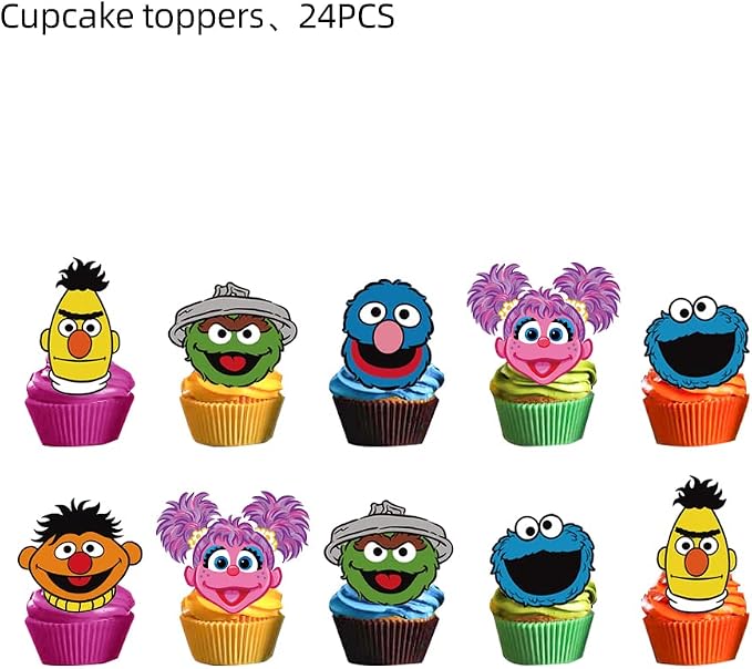 25PCS Cake Toppers Cupcake Toppers Cake Decorations Birthday Party Supplies Decorations (Style 9)