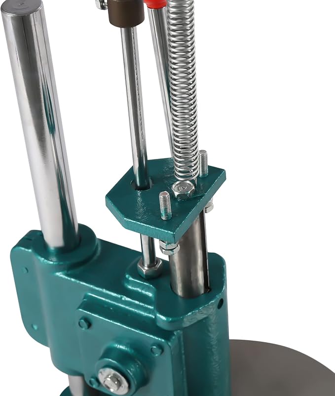 Pizza Dough Press Machine, 9.5" Manual Pastry Press Machine Stainless Steel Pizza Press Pizza Dough Maker Thickness Adjustable
