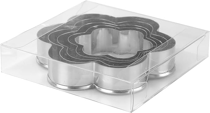 MrCookie Flower Cookie Cutters,5-Pack–2.05"-3.74",No Sharp Edges&Sturdy. | Sandwich cutters & biscuit molds.Sturdy for cookies,sandwiches, cake,fruit.Ideal for DIY baking,home use,and parties.