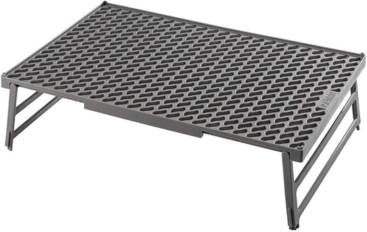 Hutzler Coolwave Stackable Cooling Rack, 15 x 10 Inches, Collapsible Baking Rack, BPA Free (Gray)
