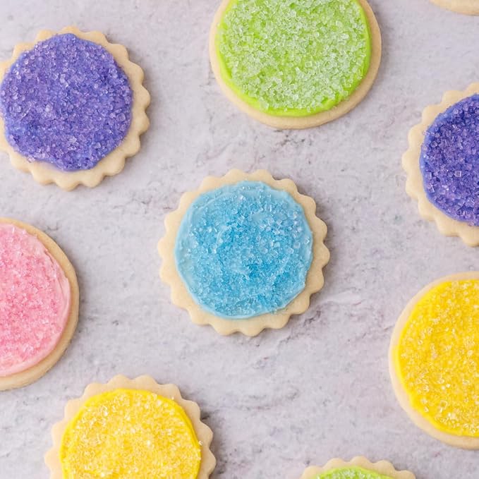 Sweets Indeed Dye Free Sugar Sprinkles, Pastel 6 Cell Edible Sprinkle Mix Perfect for Spring Cake Decorations Baking Ice Cream Cookies Cupcake Topper (Pastel Sugar)