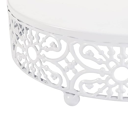 Hedume 3-Piece Cake Stand Set, Round Metal Cake Stands, Dessert Cupcake Stands, Cupcake Pastry Candy Plate for Wedding, Event, Birthday Party