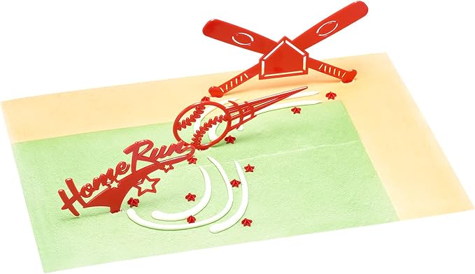 DecoSet® Home Run Baseball Set Cake Topper, Cake Decoration For Birthdays or Team Celebrations, Baseball Bats, Ball, and Home Run Cake Pics, 3 Piece Set