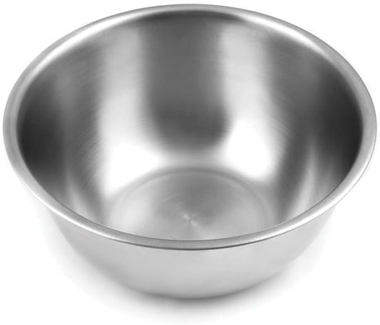 Fox Run Brands 2.75-Quart Stainless Steel Mixing Bowl, 9 x 9 x 4 inches, Metallic | Small Metal Mixing Bowl For Eggs, Sauces & More | Dishwasher Safe | 10.8 Cup Stainless Steel Kitchen Mixing Bowl