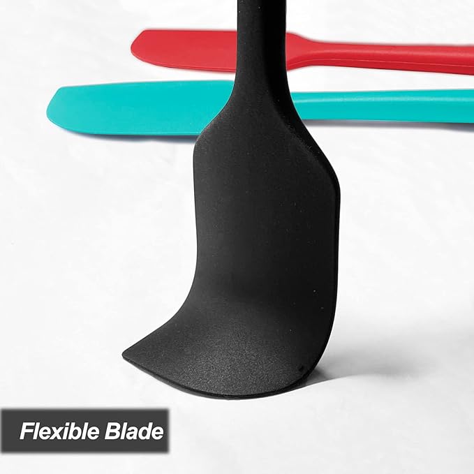 3 Pack Large Silicone Spatula for Kitchen,600°F Heat resistant Rubber Spatulas for Baking,Cooking, Scraping,and Mixing,Non Stick Kitchen Utensils, BPA Free, 11.2 IN, Multicolors