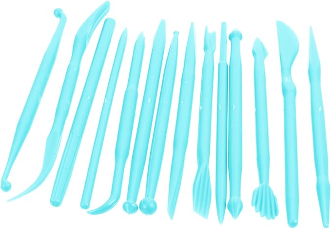 LALAFINA Carving Tools Kit 2 Sets 28pcs Fondant Carving Tools Clay Sculpture Pens for Cake Clay Modeling