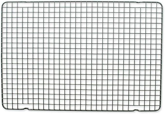 Nordic Ware 43343 Oven Safe Nonstick Baking & Cooling Grid (1/2 Sheet), One Size, Steel