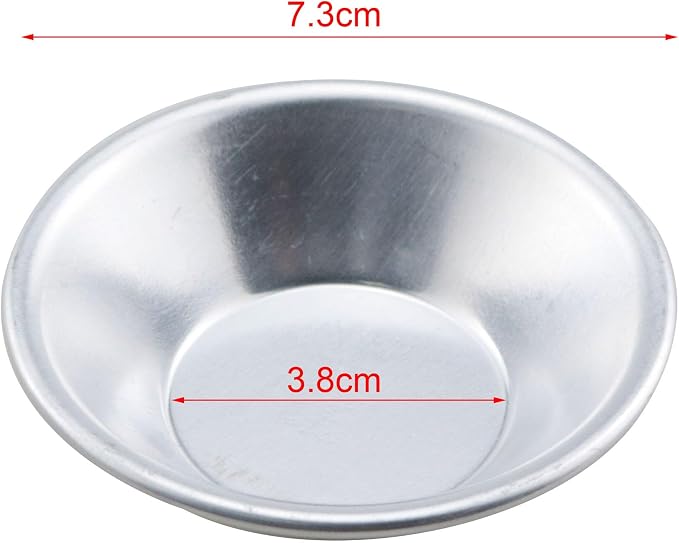 TAODAN 12PCS Aluminum Alloy Pudding Baking Moldlings Kitchen Baking Tool Tart Moldlings Suitable for Quiche and Pies