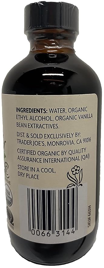 (Pack of 2 - 4 OZ Bottles) Trader Joe's Pure Bourbon Vanilla Extract
