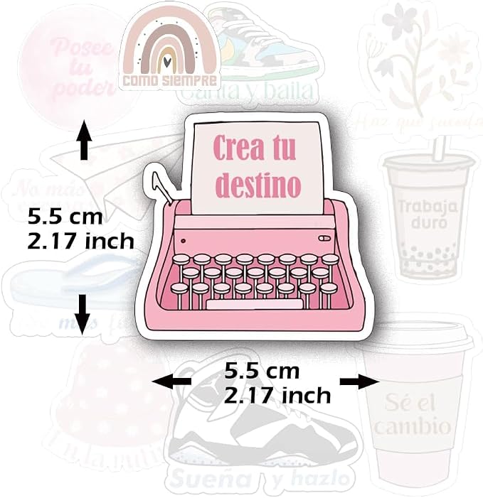 Spanish Motivational Stickers | Spanish Boho Quotes for Scrapbook,Water Bottles,Laptop,Planners & Journals | Positive Gifts for Teen,Adult,Teacher