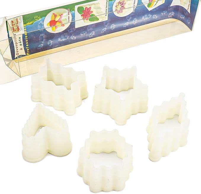 Multi-Shape Nylon Cookie Molds Round Square Star Plastic Geometry Biscuit Cutter Dough Mousse Bread Slicer DIY Bakery Utensils (Style 1 Multi-shapes)