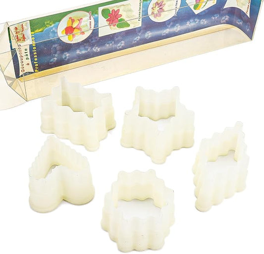 Multi-Shape Nylon Cookie Molds Round Square Star Plastic Geometry Biscuit Cutter Dough Mousse Bread Slicer DIY Bakery Utensils (Style 1 Multi-shapes)