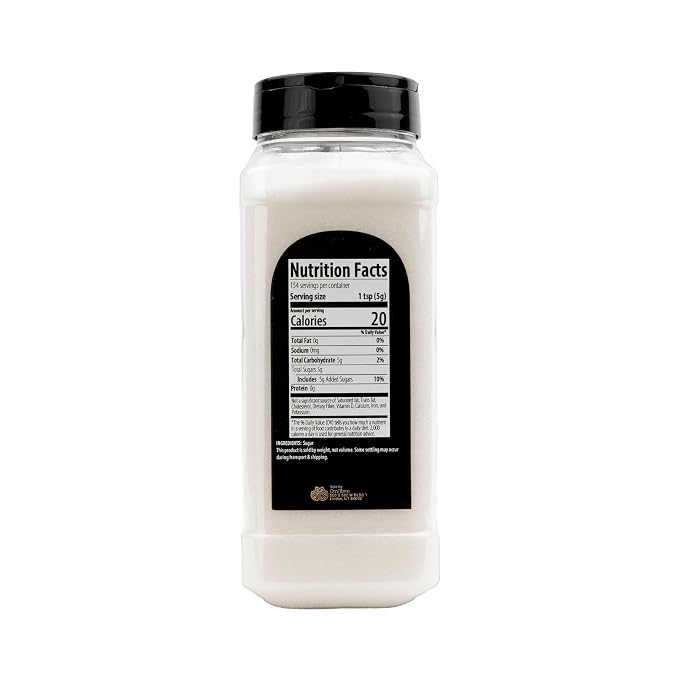 GranAroma White Sanding Sugar, Decorative, Cookies & Sweets (White)