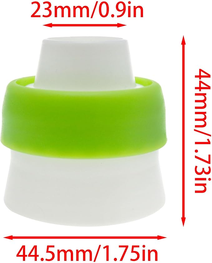 -Baking Russian Decorating Tip Special Tool Single-Hole Three-Hole Converter Head (Green）-4PCS, 4.5x2cm, DF-*FG256H41