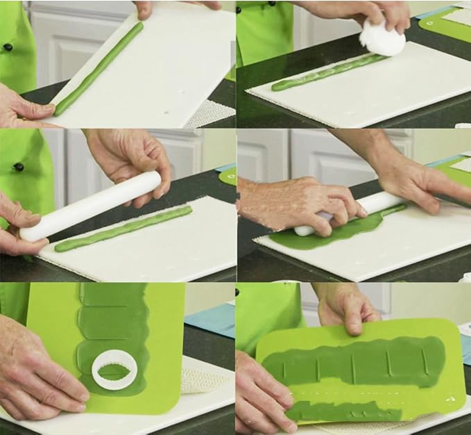 Petal and Leaves Veining Board Grooving Board for Gumpaste Flowers Fondant Cake Decorating Tools 7.87 x 4.7 inch