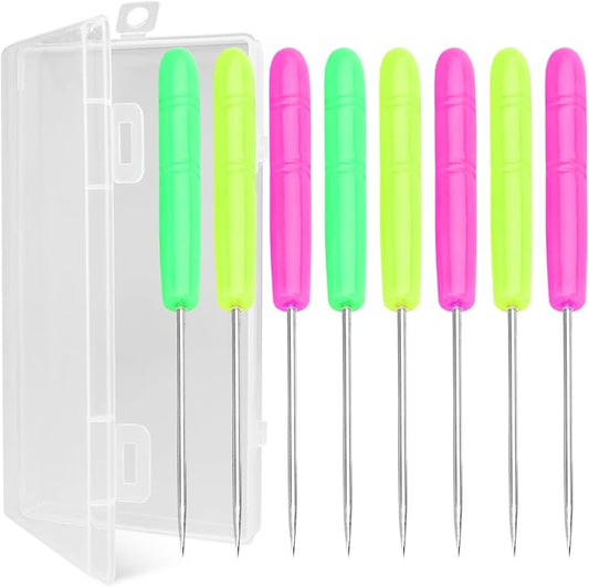 8 Pieces Cookie Scribe Tool Sugar Stir Needle with Clear Box Scriber Needle Cookie Decorating Tools, DIY Baking Pin Whisk Stainless Steel Needle Biscuit Icing Pin