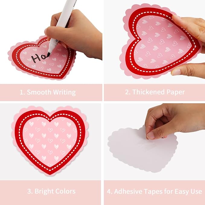 Vuzvuv 60Pcs Paper Heart Cutouts for Bulletin Board Decorations,Heart Cut Outs for School Wall Decor,Classroom Decorations