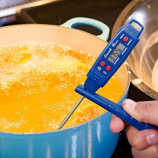 San Jamar Escali IPX7 Waterproof Digital Thermometer – THDGWP -40°F to 450°F Instant Read Digital Thermometer for Cooking, Display Hold Function