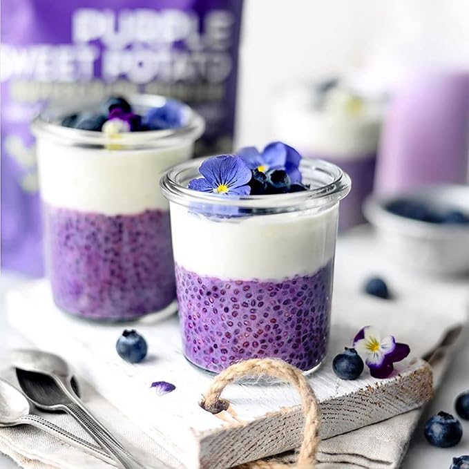 Suncore Foods Purple Sweet Potato Powder, Natural Purple Food Coloring, 5oz | Non-GMO, Natural Purple Food Coloring Powder from Sweet Potatoes, For Baking, Smoothies, Desserts, Gluten-Free, Vegan