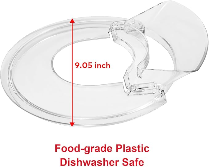 Pouring Shield for KitchenAid 4.5-5 Quart Tilt-Head Stand Mixer | Splash Guard with Removable Pouring Chute, Mixer Accessories and Attachments