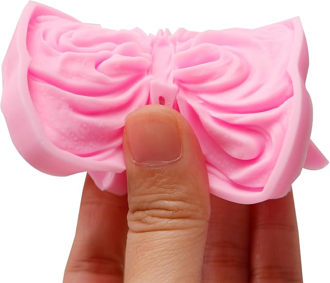 Large Bow Silicone Mold, Bow Chocolate Fondant Mold for Cake Decoration Candy Cupcake Topper Cake Polymer Clay Crafts Epoxy Resin