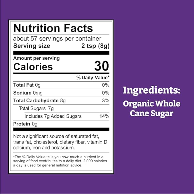 Wholesome Sweeteners 16-Ounce Organic Sucanat Panela Whole Cane Sugar, Fair Trade, Non-GMO Project Verified, Gluten Free & Vegan for Baking, Sprinkling and More, 12 Pack