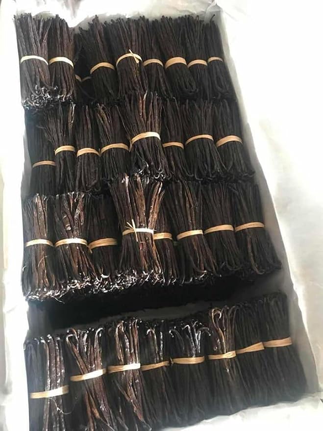 50 Madagascar Vanilla Beans Whole Gourmet Extract Grade A Pods for Baking, Extract, Cooking, Brewing