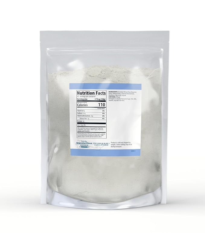 Unpretentious All-Purpose Flour (3 lb), Baking and Thickening