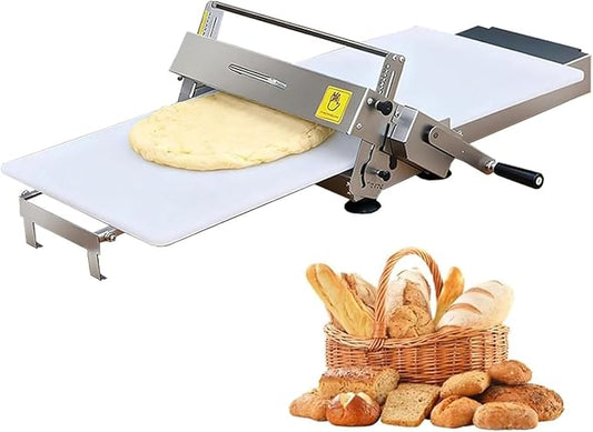 Dough Roller Dough sheeter Dough Sheeter, Foldable Manual Pastry and Fondant Sheeter, Adjustable Thickness 0-17.5mm/0-27mm for Commercial and Home Use, Ultra-Compact Design