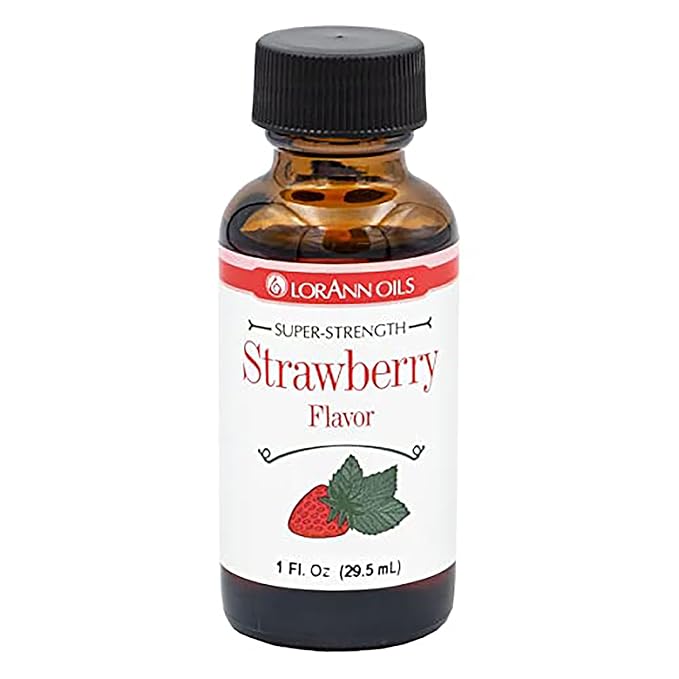 LorAnn Oils Super Strength Flavoring - Used For Candy Making, Flavoring Extracts, Baking, Hard Candy, and Flavor Oils - Bold, Natural Flavors 4X Stronger Than Extracts - Strawberry, 1 fl oz