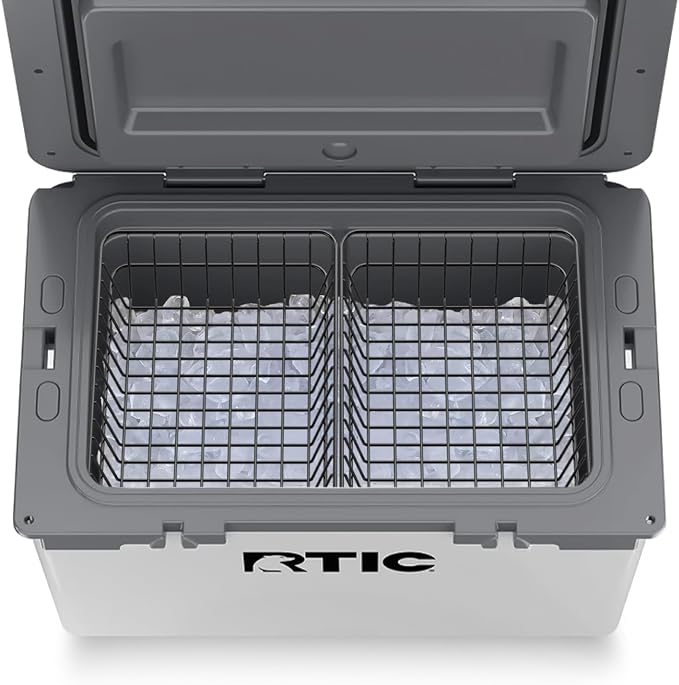 2-Pack Cooler Basket for RTIC 52 & 72 Qt Ultra-Light Coolers – Double Cooler Rack for Double Storage & Heavy-Duty Wire Organizer Will Not Fit for RTIC 32 Coolers